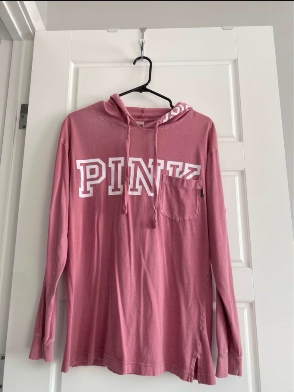 PINK Victoria's Secret Dusty Rose Hoodie Sweatshirt